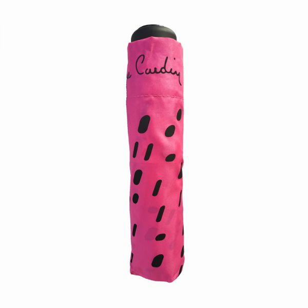 Ομπρέλα σπαστή γυναικεία φούξια Pierre Cardin Folding Umbrella IIlusion Marks Fuchsia.