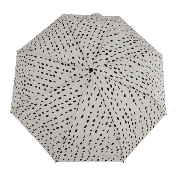 Manual Folding Umbrella Pierre Cardin Illusion Marks Εcru