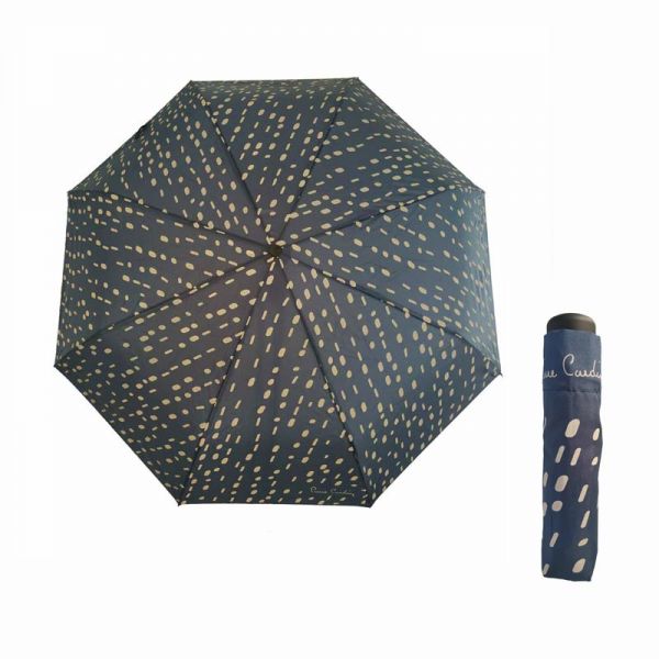 Ομπρέλα σπαστή γυναικεία μπλε Pierre Cardin Folding Umbrella Illusion Marks Blue.