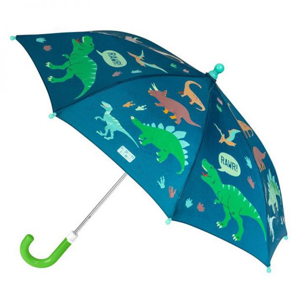 Ομπρέλα παιδική δεινόσαυροι που χρωματίζεται στη βροχή Stephen Joseph Color Changing Umbrella Dino.