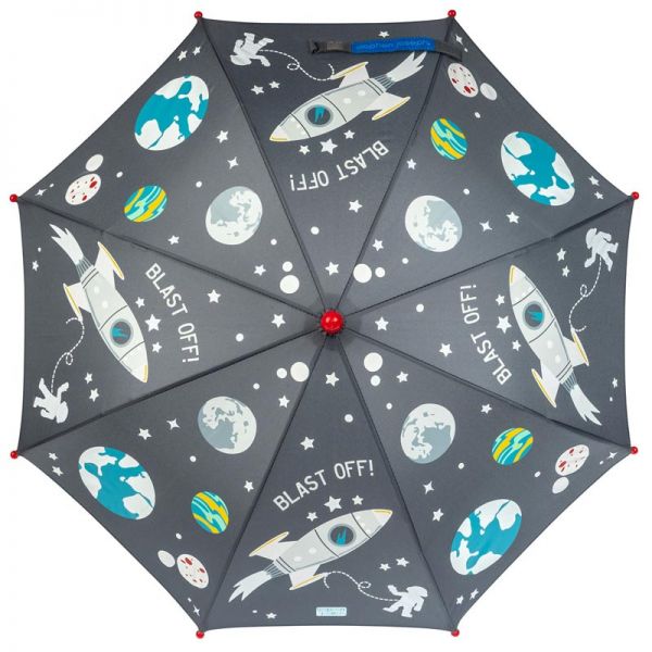 Ομπρέλα παιδική που χρωματίζεται στη βροχή διάστημα Stephen Joseph Color Changing Umbrella Space, αχρωμάτιστη.