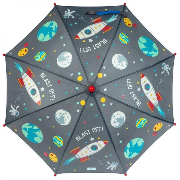 Ομπρέλα παιδική που χρωματίζεται στη βροχή διάστημα Stephen Joseph Color Changing Umbrella Space, χρωματισμένη.
