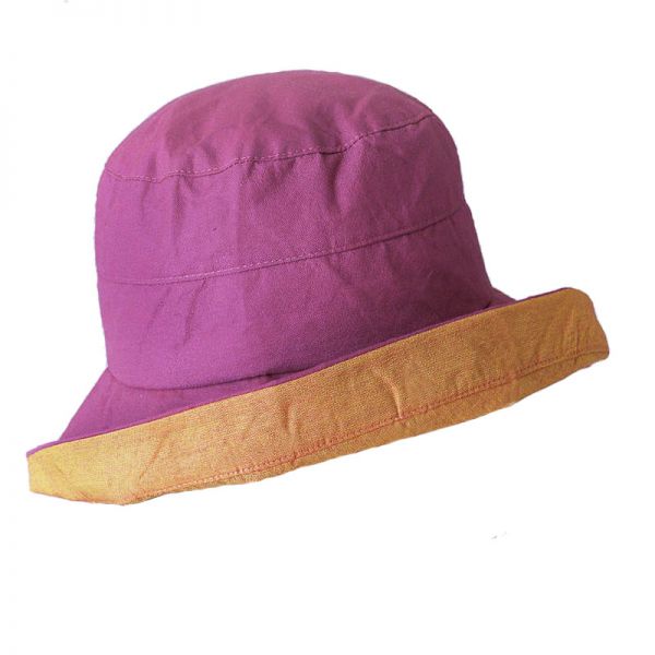 Καπέλο γυναικείο καλοκαιρινό βαμβακερό δίχρωμο Women's Summer 2 Tone Cotton Hat