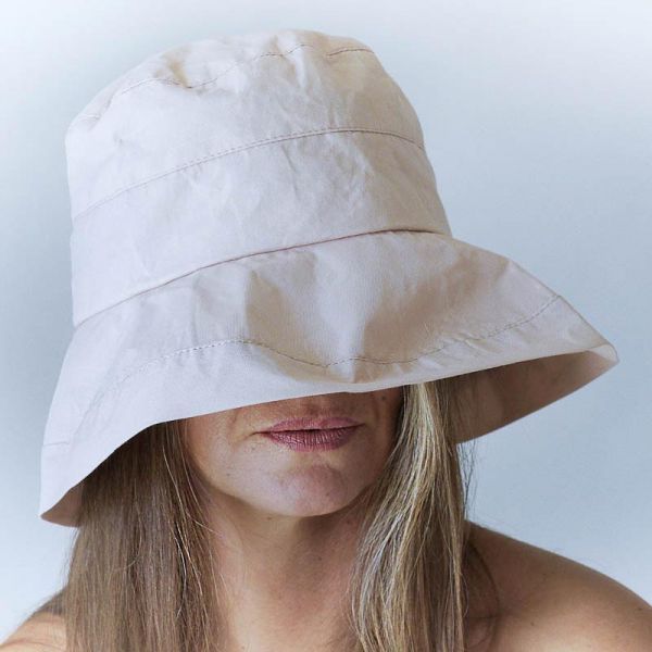 Καπέλο γυναικείο καλοκαιρινό βαμβακερό Women's Summer Cotton Hat, μπεζ.