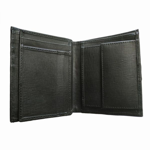 Πορτοφόλι δερμάτινο ανδρικό μαύρο U.S. POLO ASSN. Mallet Ver. Multif. Wallet Black, εσωτερικό.