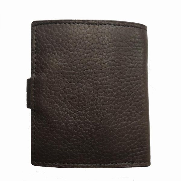 Πορτοφόλι δερμάτινο ανδρικό καφέ U.S. POLO ASSN. Queasy S Horiz. Wallet Brown, πίσω όψη.