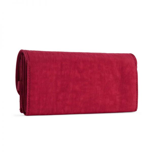 Πορτοφόλι γυναικείο κόκκινο Kipling Basic EWO Supermoney Radiant Red C, πίσω όψη.