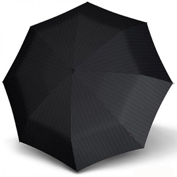 Automatic Open - Close Folding Escort Umbrella Knirps T.400 Duomatic X - Large Gents Prints Stripes