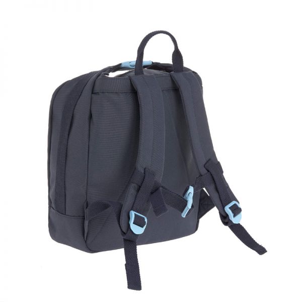 Σακίδιο πλάτης παιδικό ωκεανός Lässig Mini Backpack Ocean Navy, πίσω όψη.