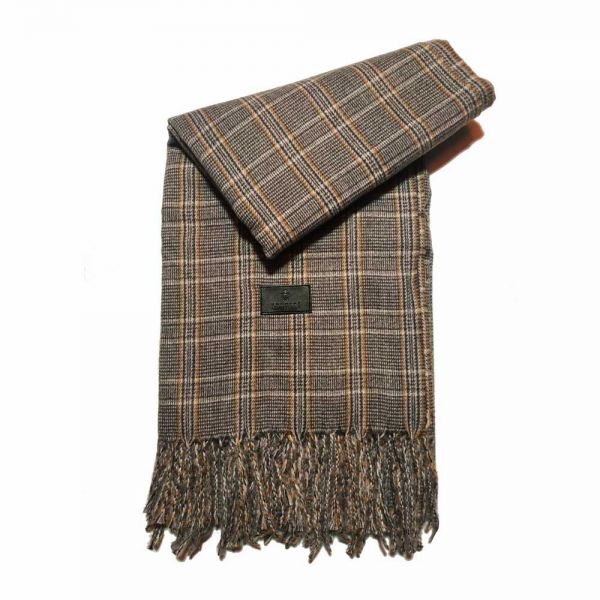 Winter Stole Georges Rech Small Checkered Beige