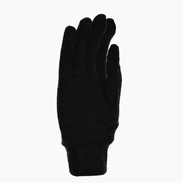 Thin Wool Elastic Gloves Extremities Merino Touch Liner Black