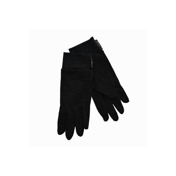 Thin Wool Elastic Gloves Extremities Merino Touch Liner Black