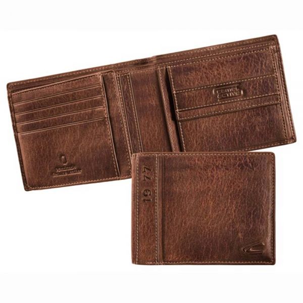 Leather Horizontal Wallet Camel Active Melbourne Brown 247-703-29