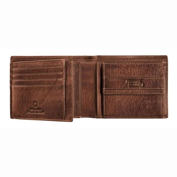 Leather Horizontal Wallet Camel Active Melbourne Brown 247-703-29