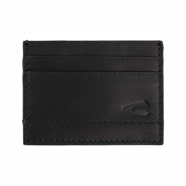 Leather Card Holder Camel Active Niagara  Black