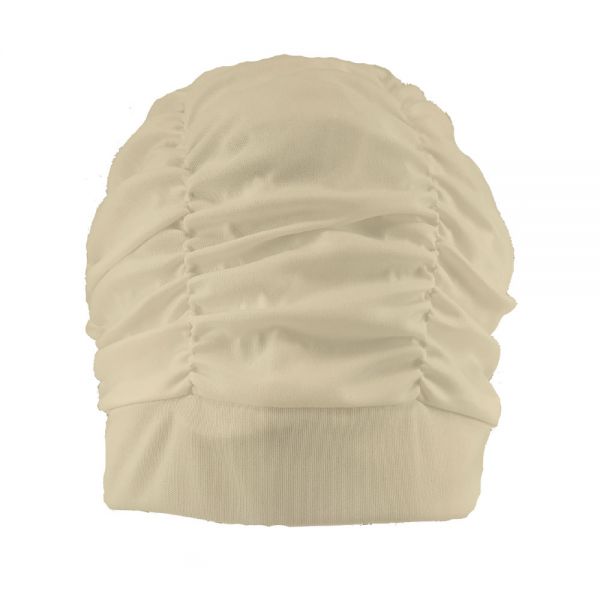 Σκουφάκι θάλασσας μονόχρωμο λευκό Lycra Swimming Cap White