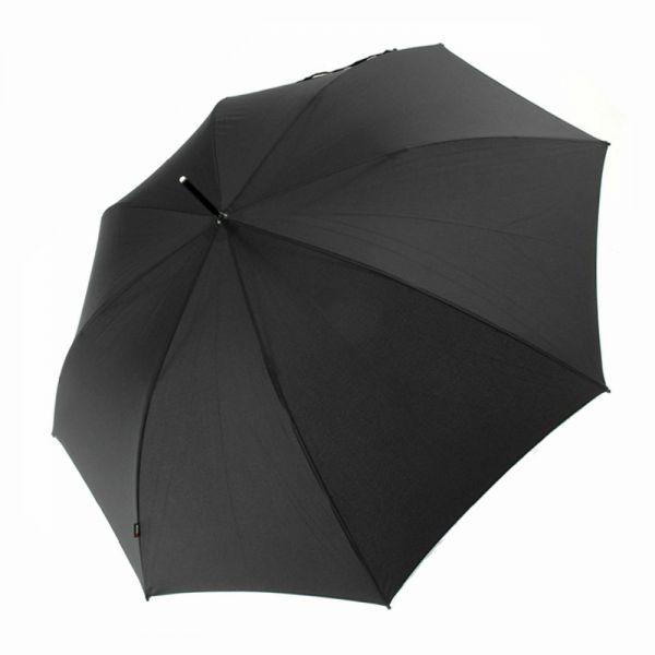 Long Automatic Umbrella With Wooden Handle Knirps Τ.772 Black