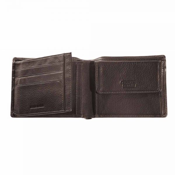 Leather Horizontal Wallet Camel Active Vegas Brown