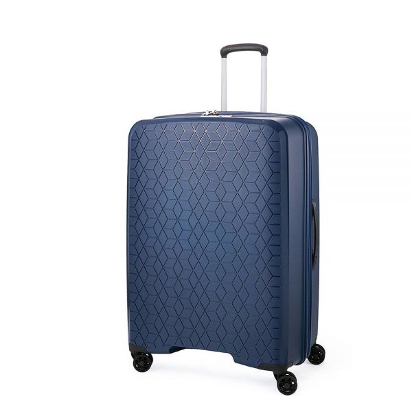 Βαλίτσα σκληρή  μεγάλη επεκτάσιμη σκούρο μπλε με 4 ρόδες Verage Diamond Expandable 4w Spinner L Luggage Dark Blue GM18106W-29