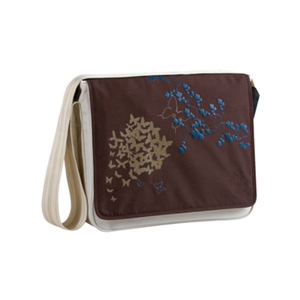 Messenger Momy Bag Lässig  Butterfly beige/choco