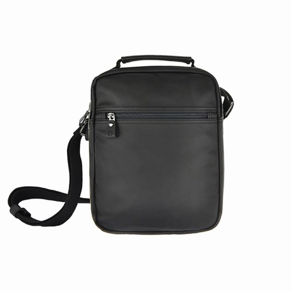 Τσάντα ώμου ανδρική μαύρη National Geographic Slope Crossbody Bag N10581.06 Black, πίσω όψη.