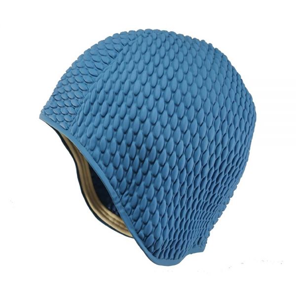 Ladies' Waffle Swimming Cap Sea Blue