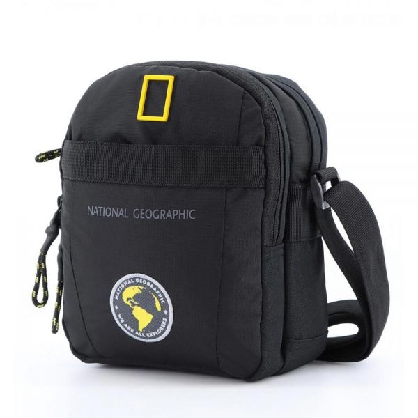 Τσαντάκι ώμου ανδρικό μαύρο National Geographic New Explorer Utility Bag N16987.06 Black