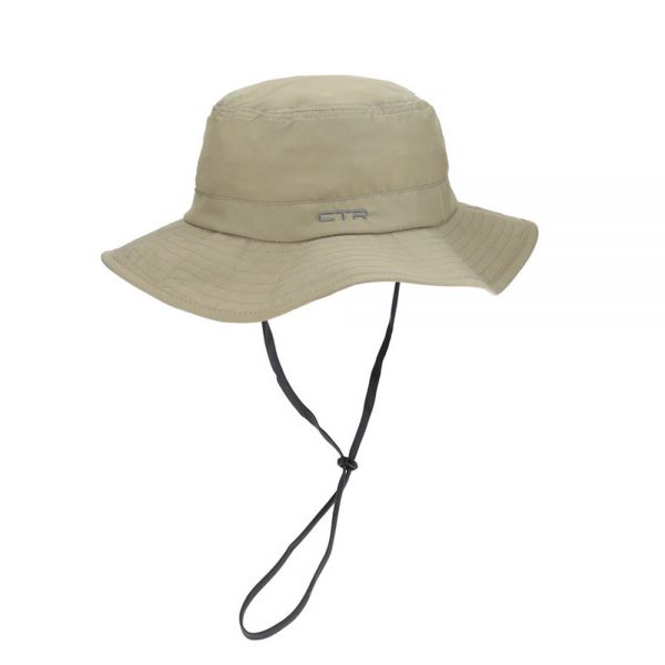 Καπέλο πλατύγυρο χακί με αντηλιακή προστασία CTR Summit Pack-It Hat Khaki