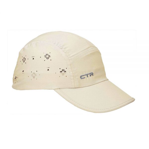 Καπέλο τζόκεϊ με αντηλιακή προστασία μπεζ CTR Summit Ladies Vent Cap Tan
