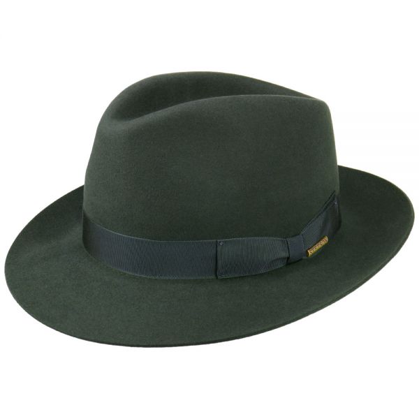 Καπέλο χειμερινό γούνινο ρεπούμπλικα σκούρο πράσινο Stetson  Fedora Furfelt Hat Dark Green
