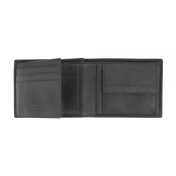 Leather Horizontal Wallet Camel Active Salo Black