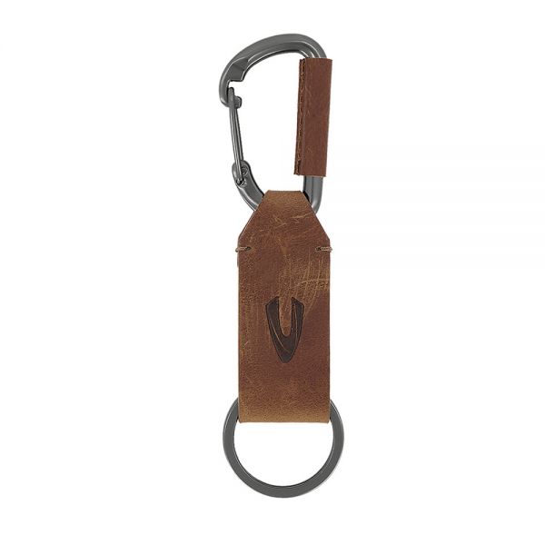 Leather Key Holder Camel Active Varese Cognac