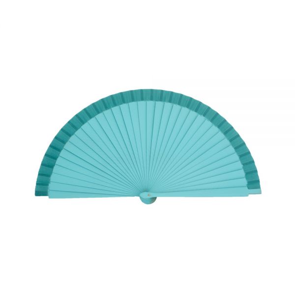 Wooden Small Light Blue Fan Joseblay