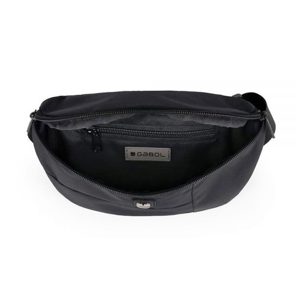 Τσαντάκι μέσης μαύρο Gabol Kendo Waist Bag