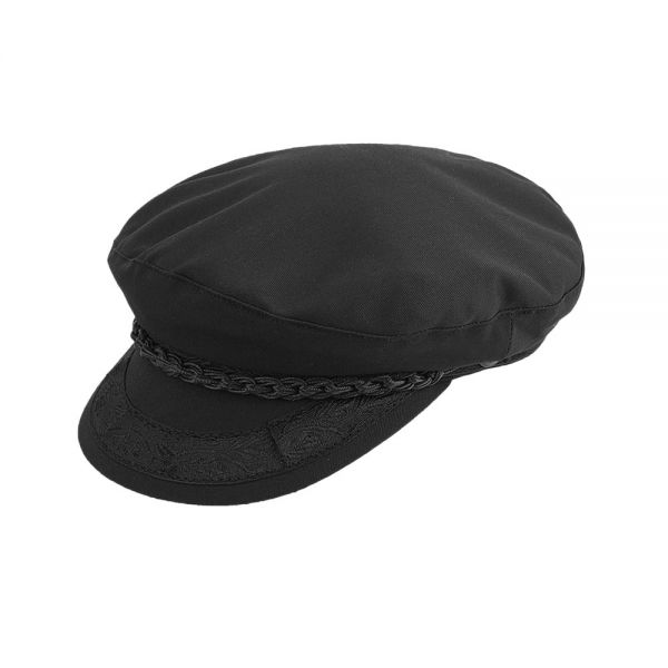 Καπέλο ανδρικό καλοκαιρινό ναυτικό μαύρο Greek Fisherman's Black Cap