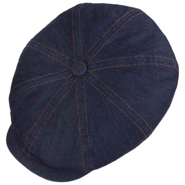 Summer Cotton Cap Stetson Hatteras  Blue Jean