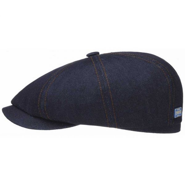 Summer Cotton Cap Stetson Hatteras  Blue Jean