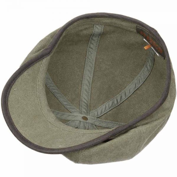 Summer Canvas Flat Cup Stetson Hatteras Seward  Olive