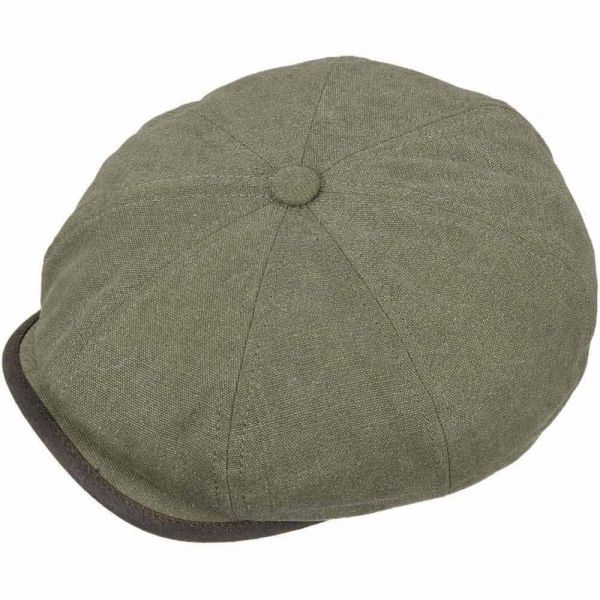 Summer Canvas Flat Cup Stetson Hatteras Seward  Olive