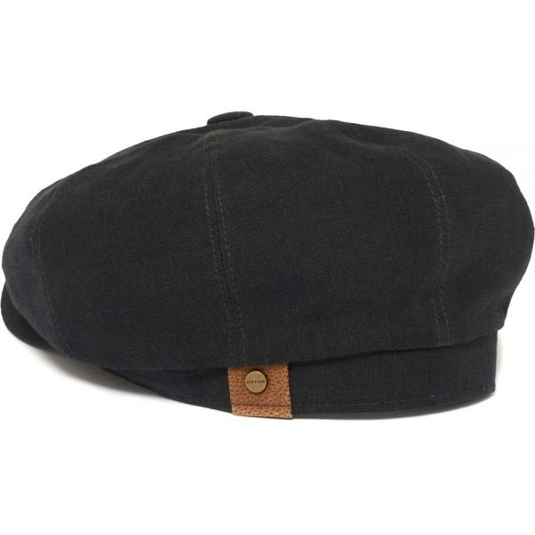 Summer Linen Cap Stetson Hatteras  Black