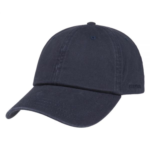 Cotton Baseball Hat Stetson Rector Dark Blue