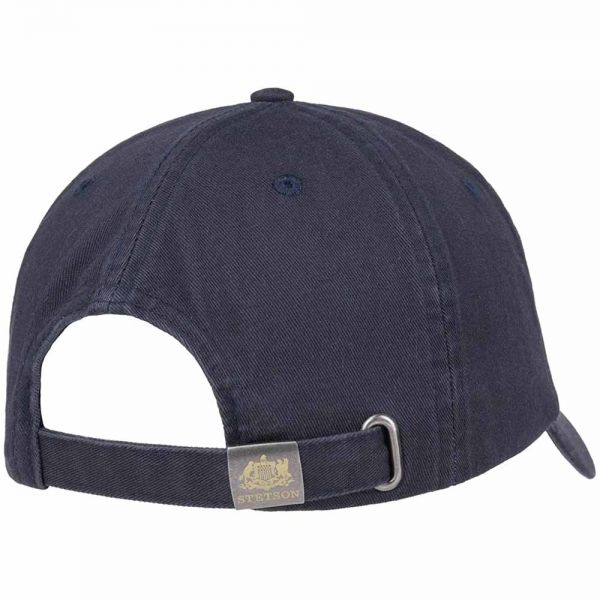 Cotton Baseball Hat Stetson Rector Dark Blue