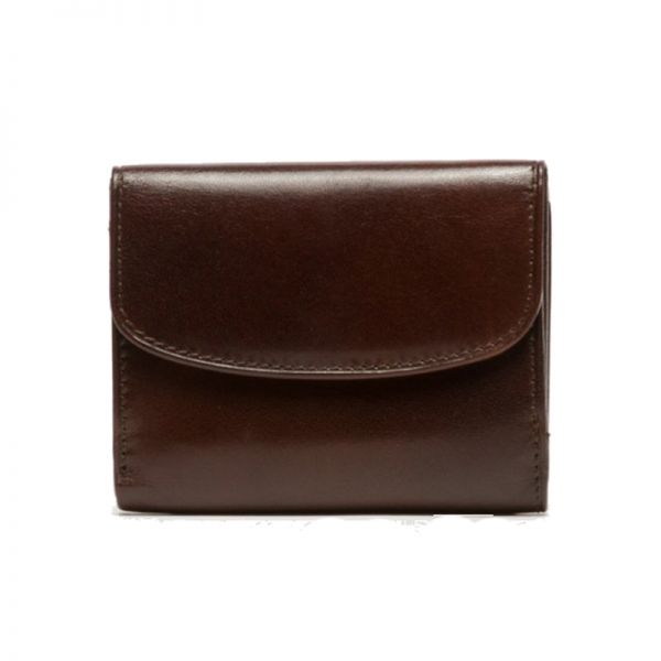Leather Small Wallet Marta Ponti Tagus Cognac
