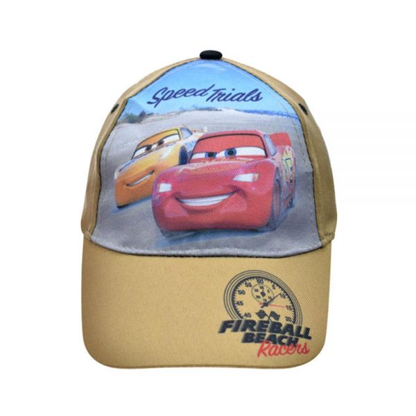Καπέλο τζόκεϊ καλοκαιρινό βαμβακερό Disney Cars Speed Trials