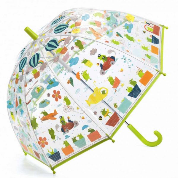 Kids Transparent Umbrella Djeco Froglets