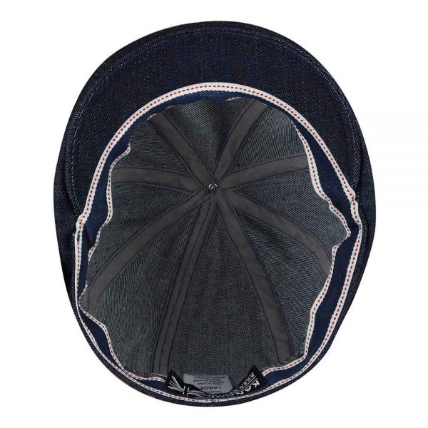 Καπέλο τραγιάσκα  καλοκαιρινό τζιν μπλε Kangol Denim Stitch Hawker Indigo