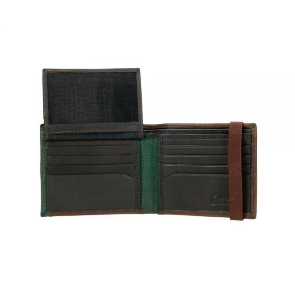 Leather Horizontal  Wallet National Geographic Volcano Brown