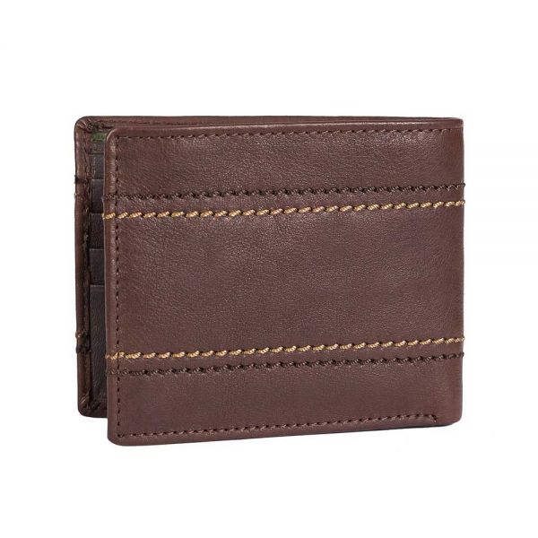 Leather Horizontal  Wallet National Geographic Planet Brown