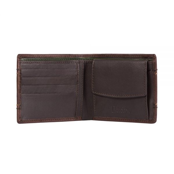 Leather Horizontal  Wallet National Geographic Planet Brown