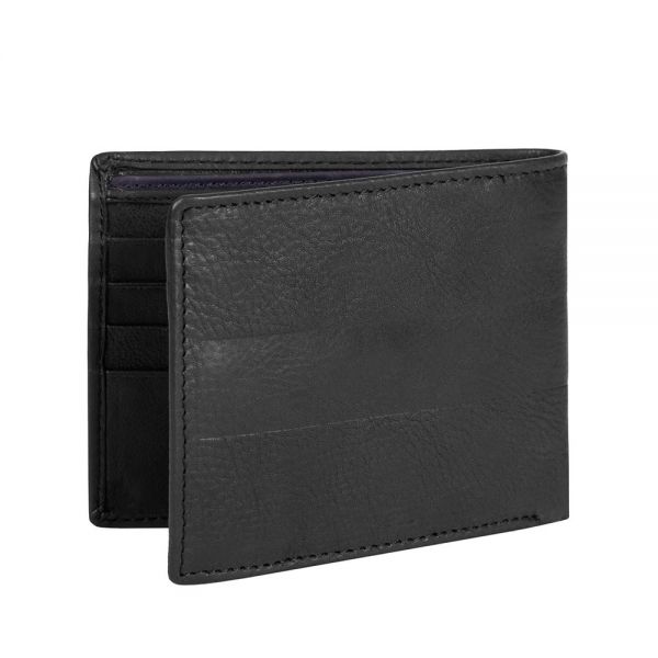 Leather Horizontal  Wallet National Geographic Space Black